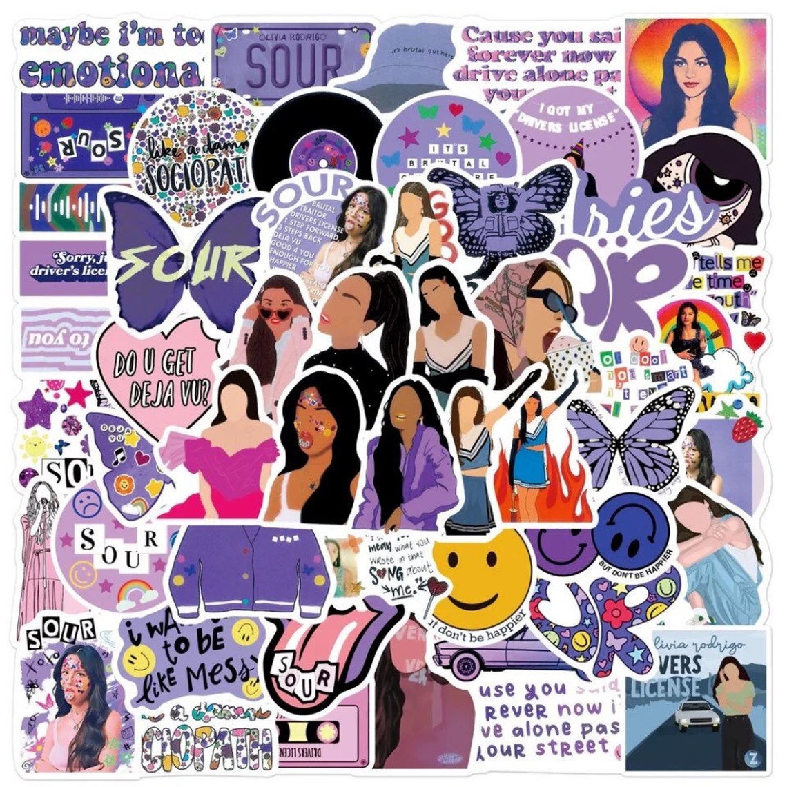 olivia-rodrigo-random-sticker-pack-for-laptop-hydroflask-etsy