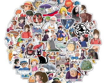 Studio Ghibli Random Sticker Pack for Laptop, Hydroflask, Journal, Phone, Matte Vinyl