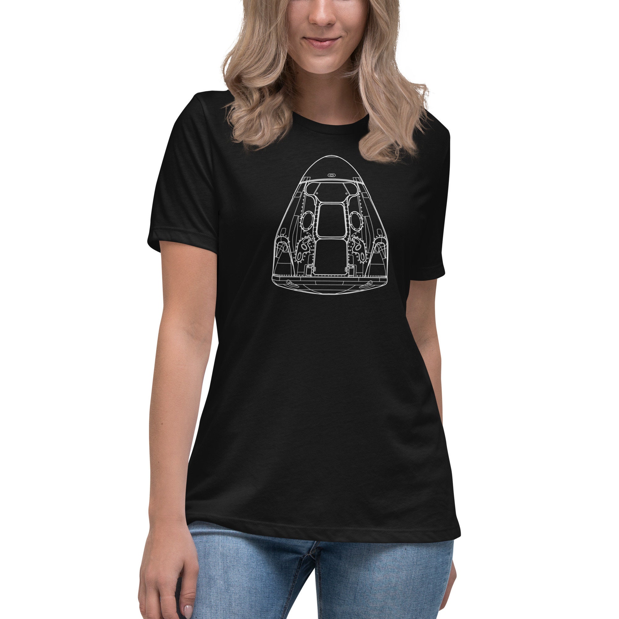 Spacex Crew Dragon Schematic Women's T 