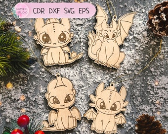 Funny dragon SVG file, cut file for laser, SVG dxf cut files, laser file, digital download, SVG,glowforge files