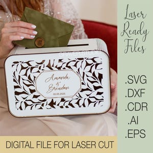 Hochzeit Karte Box svg, Laser schneiden Projekt,Svg Dxf Cdr Eps Vektor-Pläne, Dateien Sofort-Download, Hochzeitskarte svg, Hochzeit svg,Hochzeitsdatei
