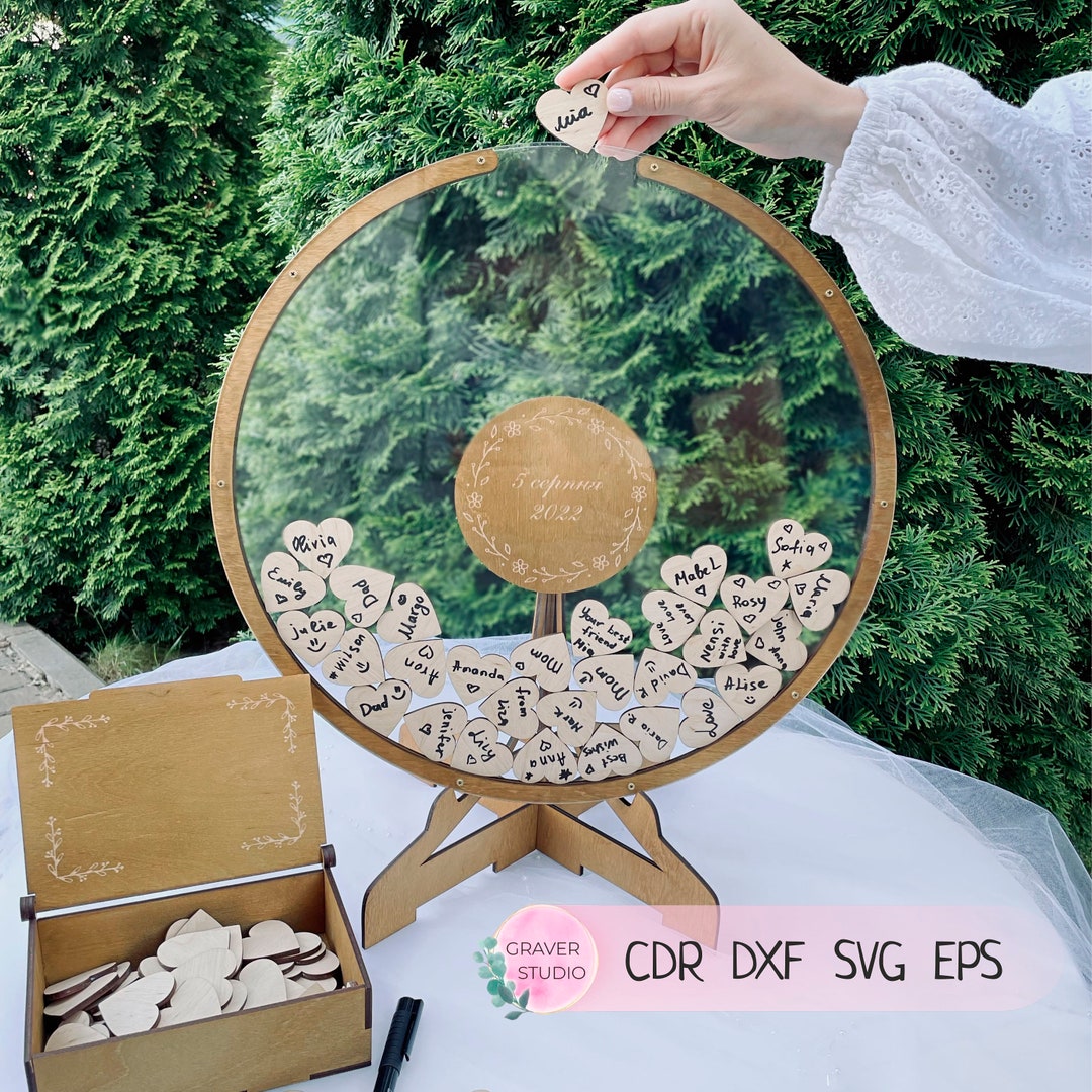 Wedding Guest Book Svg File Svg Wedding Svg Guest Book Etsy