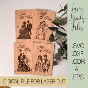 結婚式のお金を入れるギフト封筒、レーザーカットプロジェクト、SVG、DXF、CDR、EPS、ベクタープランのファイル、インスタントダウンロードファイル、結婚式のお金入れ