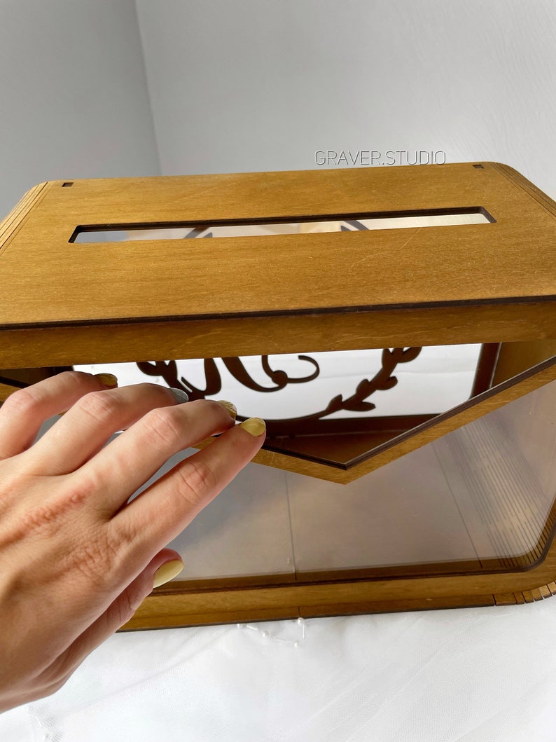Wedding card box svg laser cutting project svg dxf cdr eps etsy