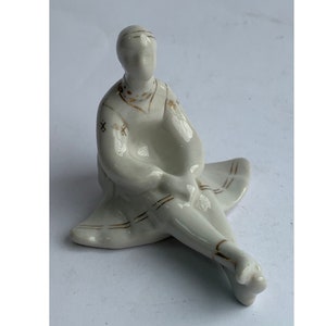 Vintage Minsk 1970s Girl USSR Porcelain Figurine