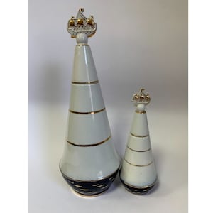 Vintage Lomonosov LFZ Leningrad Souvenir USSR Porcelain Decanter