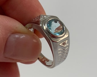 Vintage Silver 925 Ring With Stone