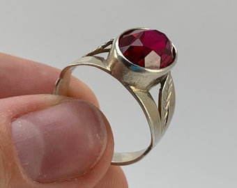 Vintage USSR Silver 875 Ring
