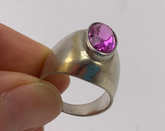 Vintage USSR Silver 875 Ring