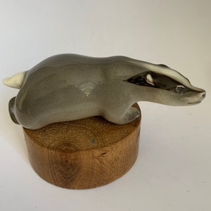 Vintage Lomonosov LFZ Badger USSR Porcelain Figurine