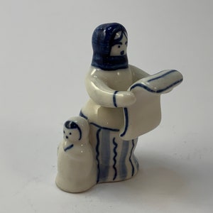 Vintage Gzhel UdSSR Porzellan Figur