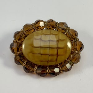 Vintage USSR Brooch with Stone