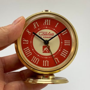 Vintage USSR Slava 11 Jewels Mechanical Clock