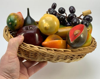 FRUiTS 25冊セット Vintage Set of 13 Wooden Fruits With Jewelry Box - Etsy