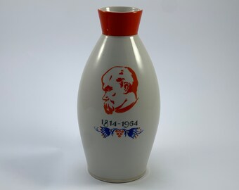 Vintage Baranovka UdSSR Porzellan Vase Taras Shevchenko 150. Jahrestag