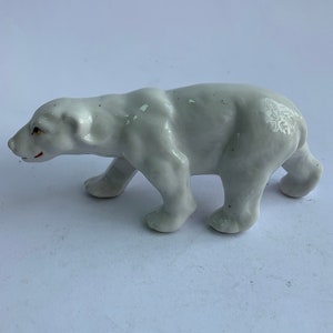 Vintage Gorodnitsa USSR Bear Porcelain Figurine