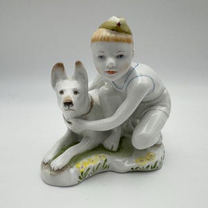 Vintage Lomonosov LFZ URSS Figura de porcelana