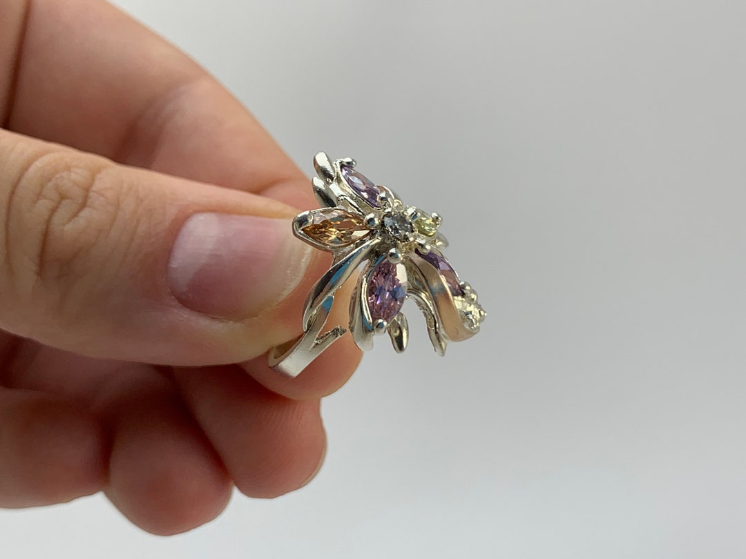 Vintage Silver 925 Ring - Etsy Canada