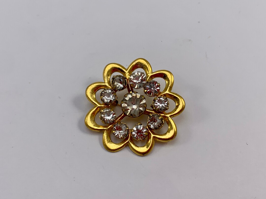 Broche libellule plaquée or Design de luxe avec pierres vertes avec