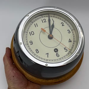 Vintage USSR Submarine Navy Ship Wall Clock