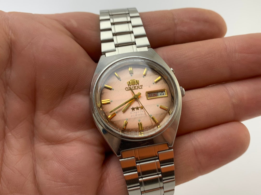 Orient Wrist Watch Crystal 21 Jewels Etsy Canada