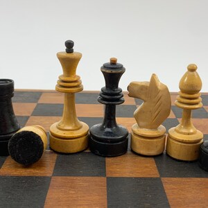 Vintage Wooden Chess