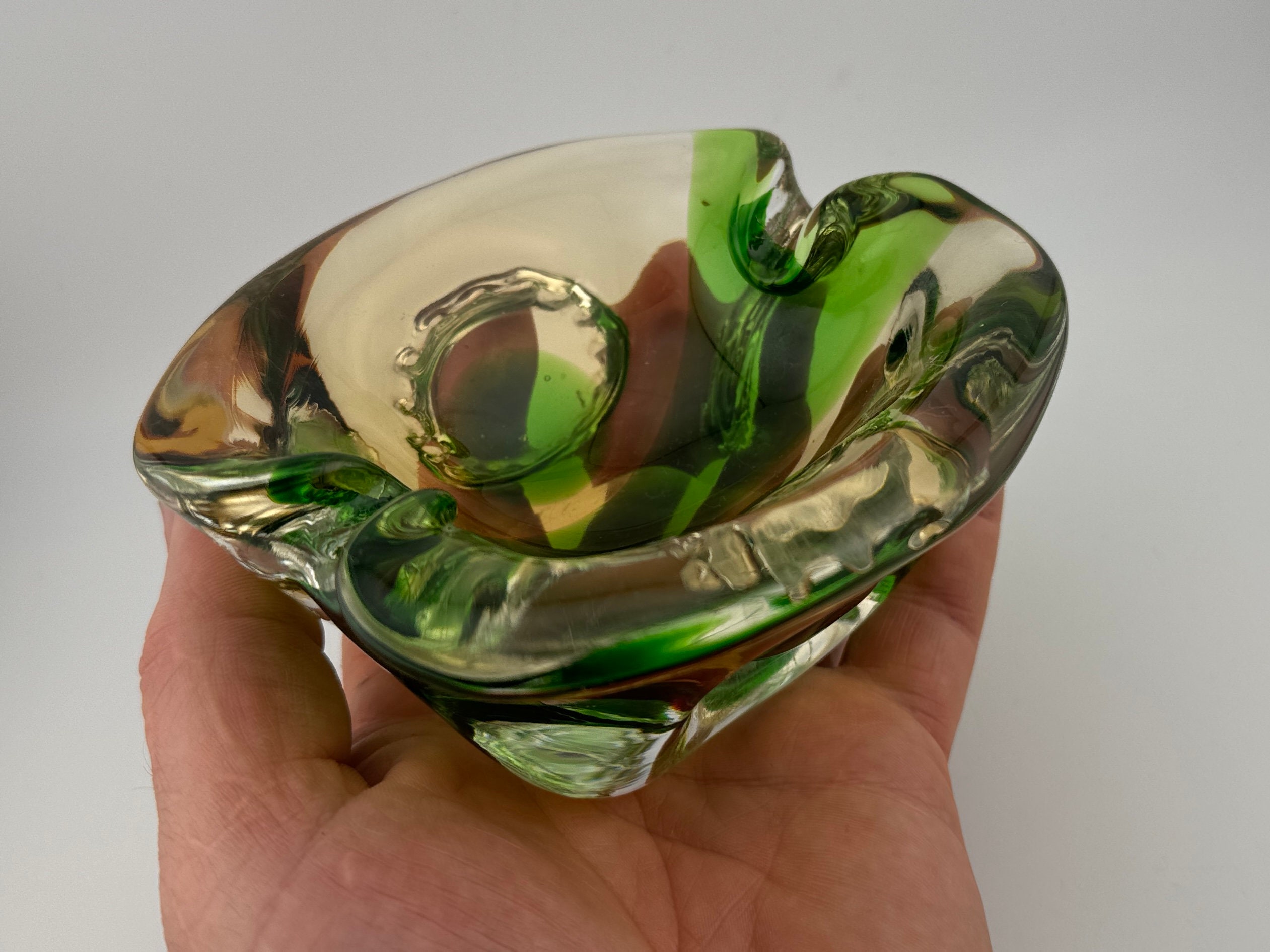 Czech bohemia glass ashtray - Etsy 日本