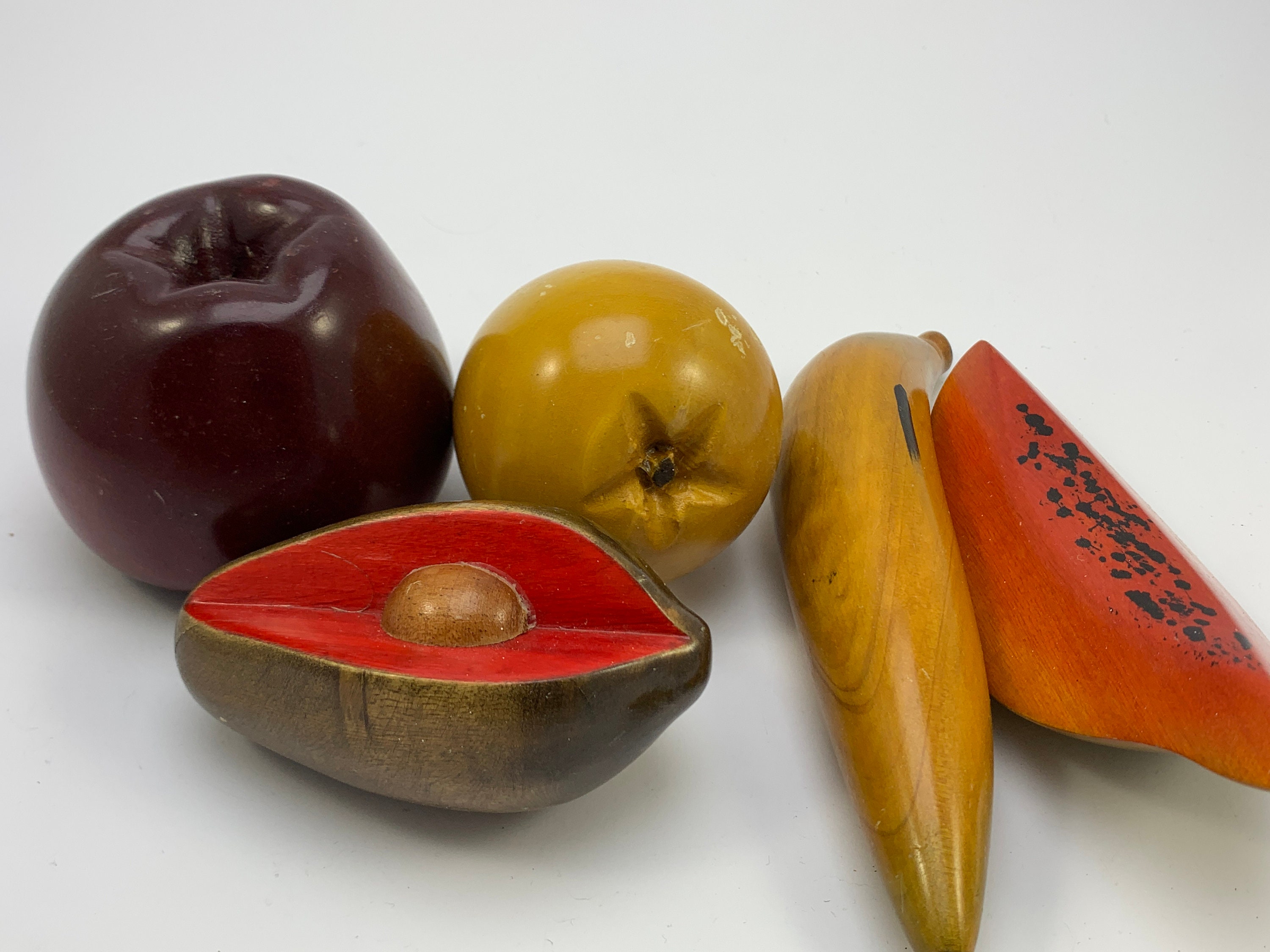 FRUiTS 25冊セット Vintage Set of 13 Wooden Fruits With Jewelry Box - Etsy