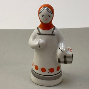 Vintage Gzhel USSR Porcelain Figurine