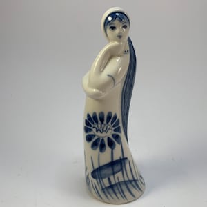 Vintage Gzhel UdSSR Porzellan Figur