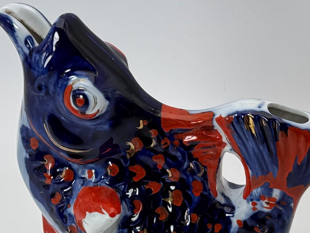 ヴィンテージ ロモノーソフ LFZ ソ連製 磁器 デキャンタ 魚 - Etsy 日本