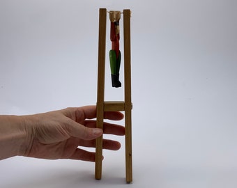Vintage USSR Wood Toy Gymnast