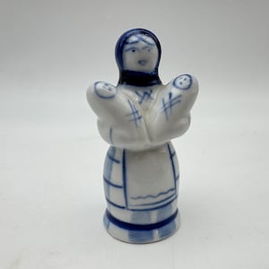 Vintage Gzhel USSR Porcelain Figurine