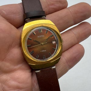 Wostok 17 Jewels USSR Gold-Plated Wrist Watch