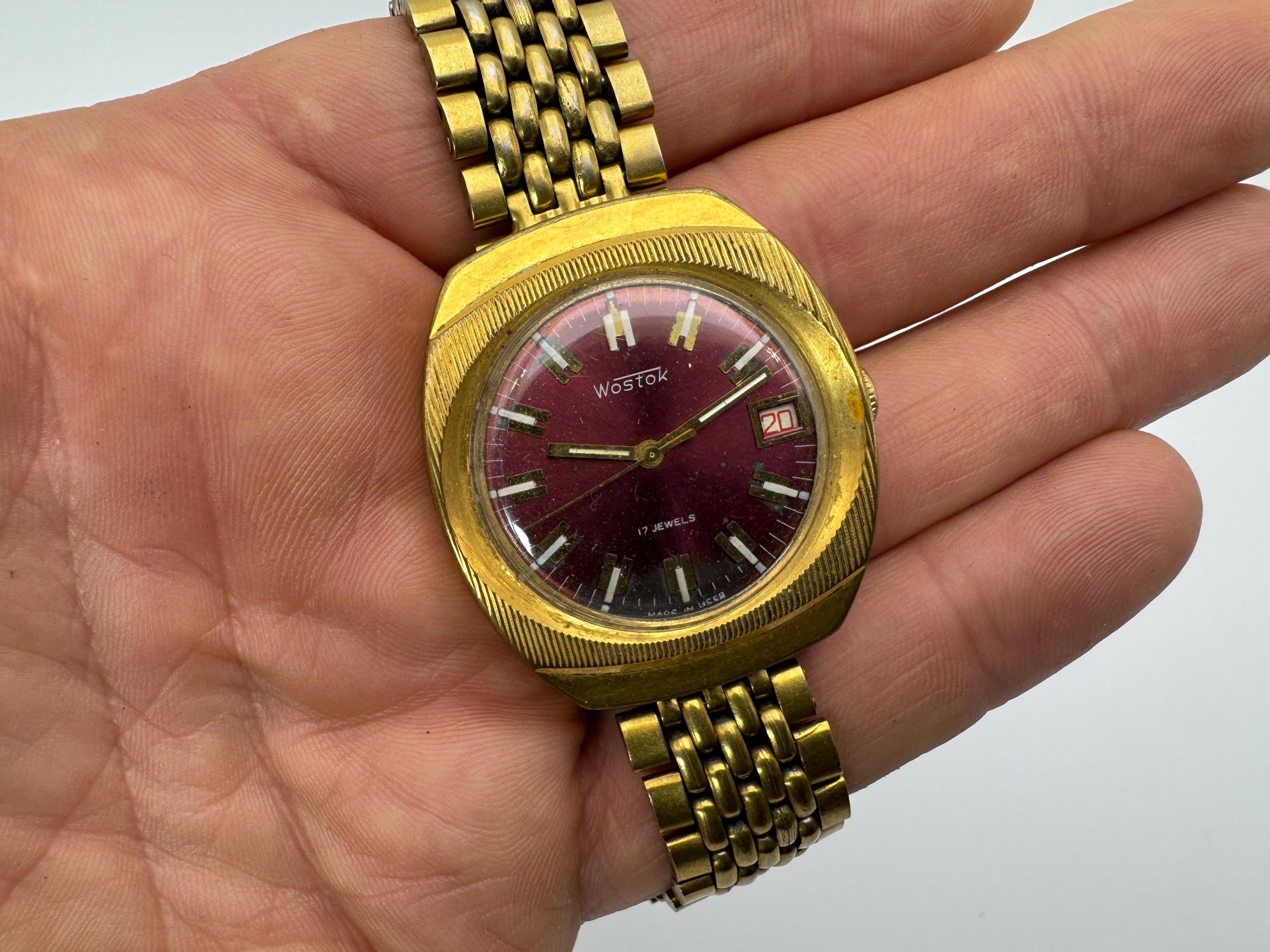 Vostok 17 Jewels USSR Gold-plated 5 Microns Wrist Watch - Etsy