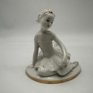 Vintage Lomonosov LFZ URSS Figura de porcelana