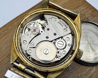 Swiss Mora Sport 17 Jewels Gold-plated 20 Micron Wrist Watch - Etsy