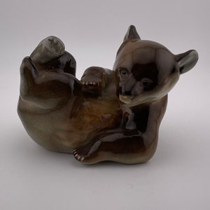 Vintage USSR Lomonosov LFZ Porcelain Figurine Bear