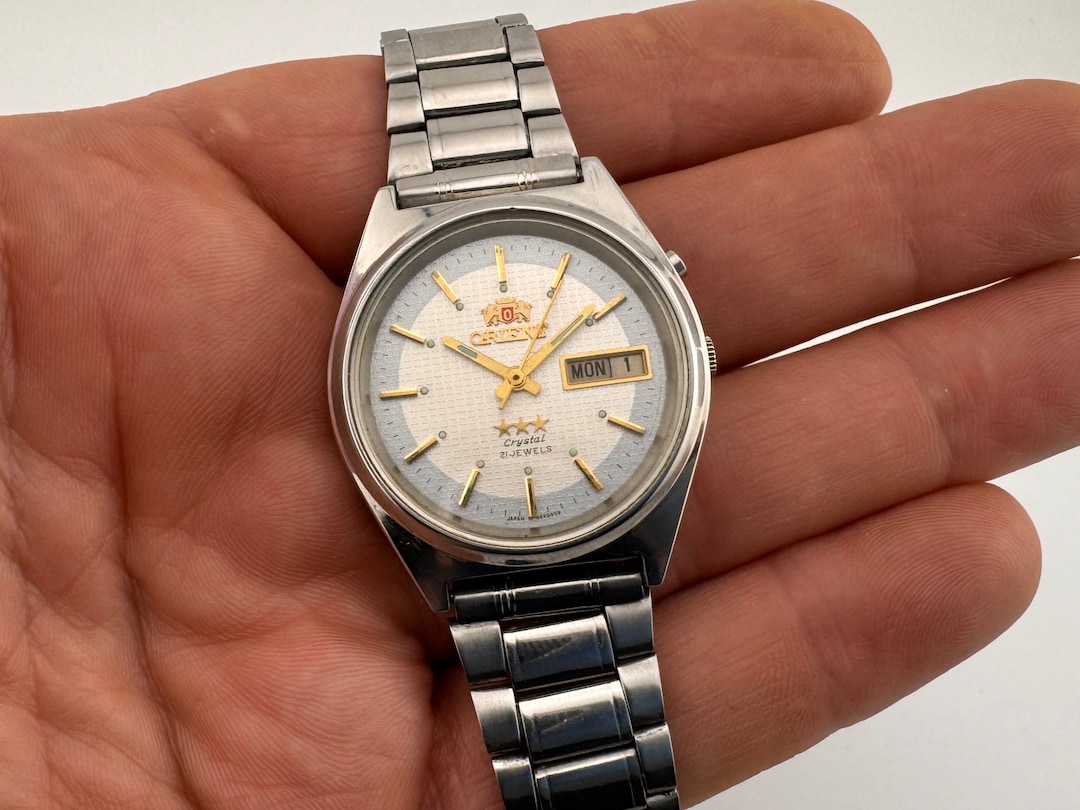 ORIENT crystal 21JEWELS 腕時計 em4j-co 1900 ORIENT Automatic watch EM4J-CO 21 jewels in working