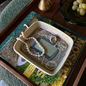 Vintage Wendy Neufeld Studio Pottery Trinket Tray, Artist Signed