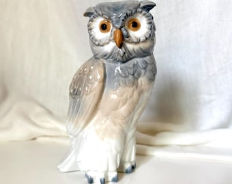 Vintage 1979 NAO by Lladro Porcelain Owl Figurine, Handcrafted in Spain