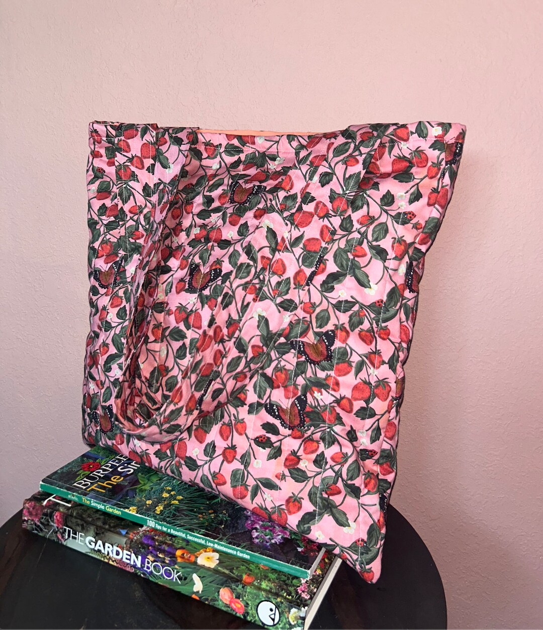 Unique Handmade Cotton Quilt Tote Bag With Lining and Inner Pocket Etsy