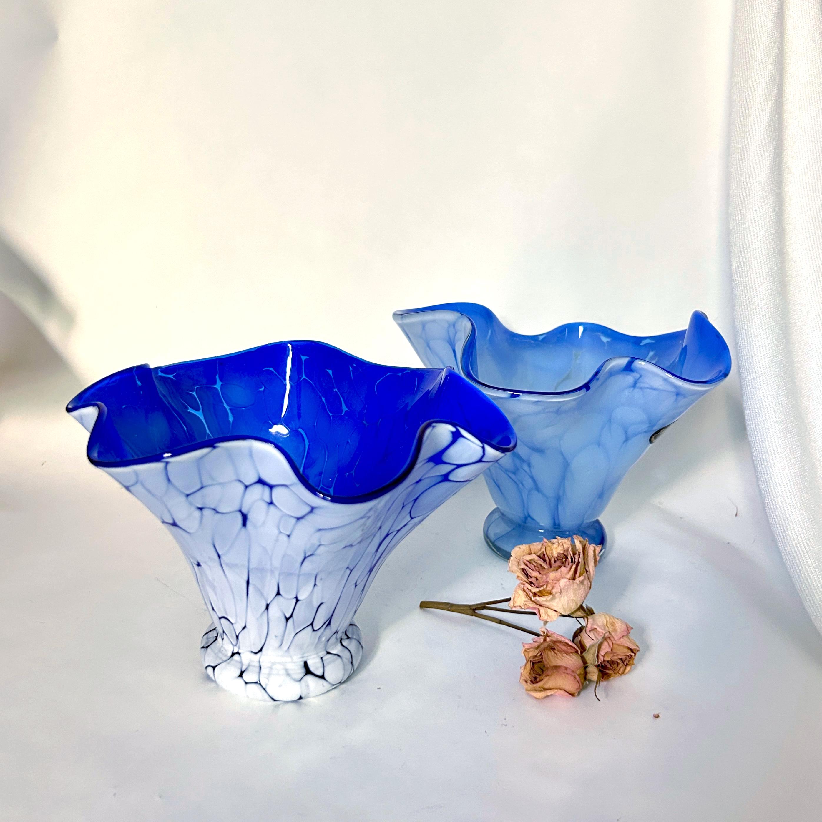 Jozefina Krosno Vase Blue - Etsy