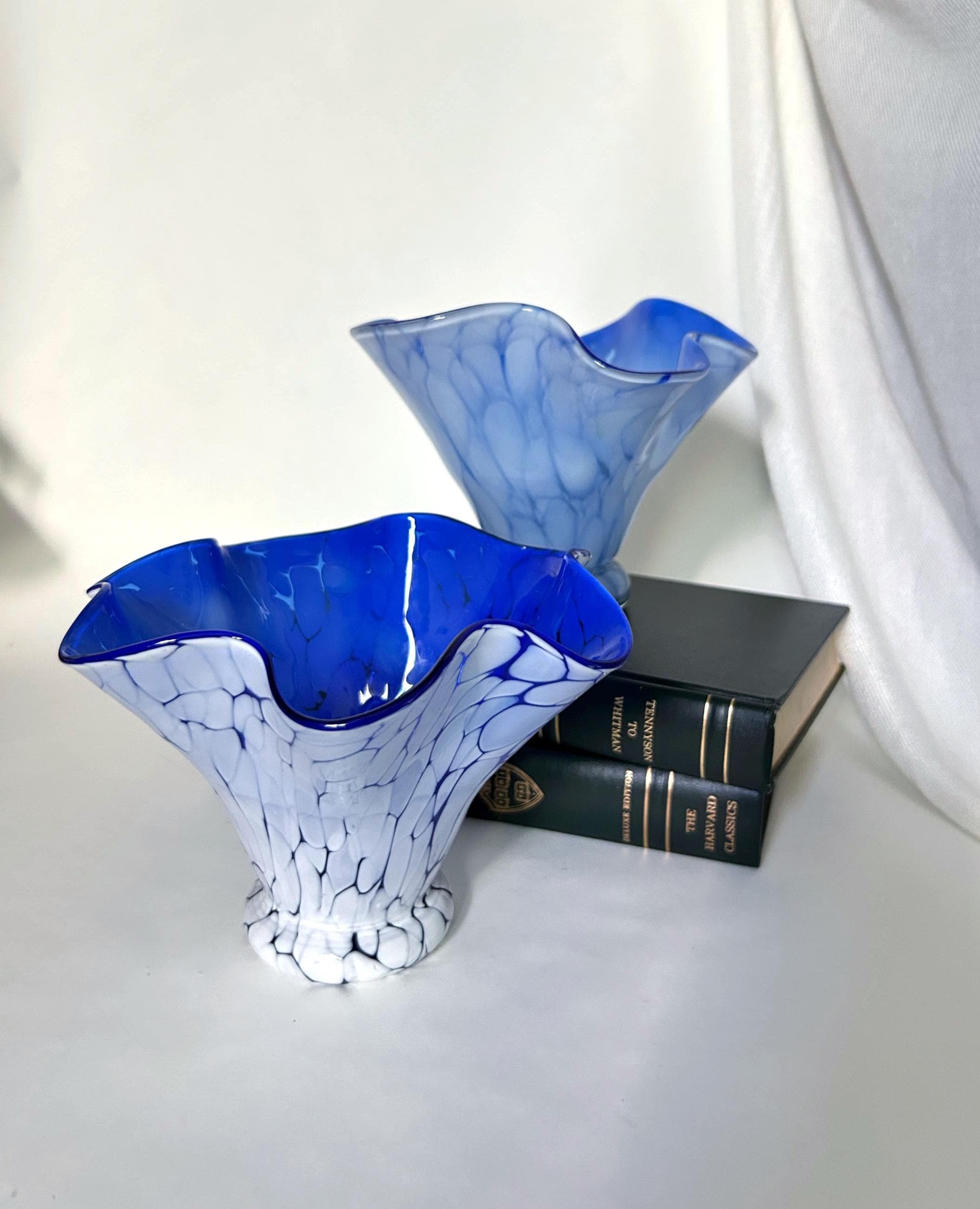 Jozefina Krosno Vase Blue - Etsy