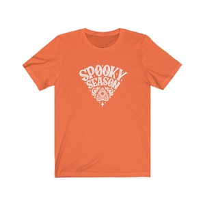 Spooky Season Unisex Graphic Halloween Tee Orange