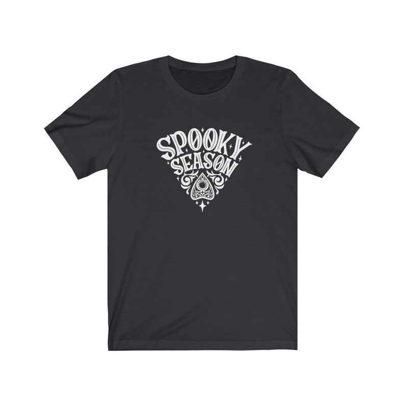 Spooky Season Unisex Graphic Halloween Tee Dark Grey