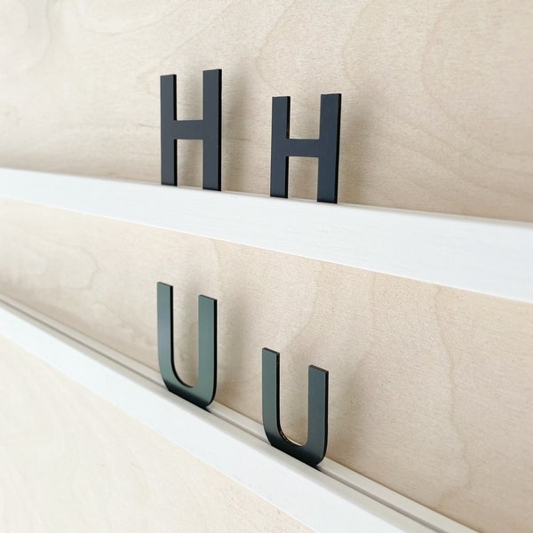 Cafe Menü-Anzeiger mit großen Buchstaben, 41 mm Metallbuchstaben, Wand-Speisekarte mit großen Buchstaben, Cafe Letter Board Oversized