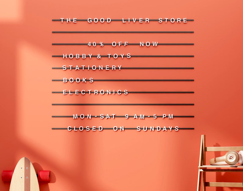 Letters Board Menu Board Cafe Menu Display Etsy UK