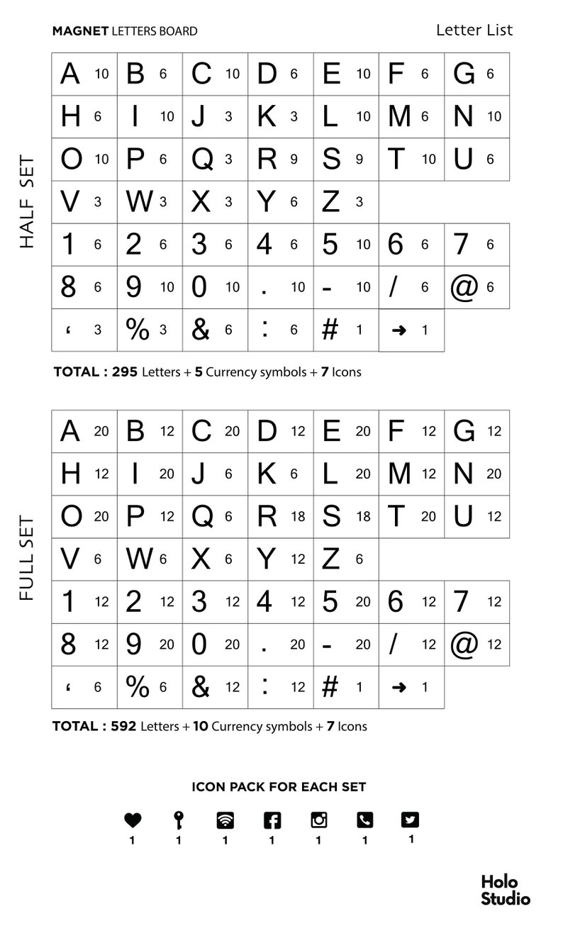 Magnet Letters Set without Rails, Only Magnet Letters and Numbers image 5