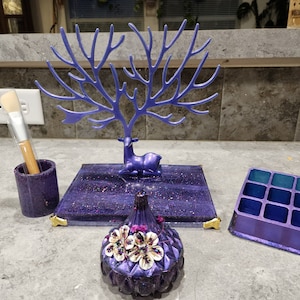 Organizador de tocador morado